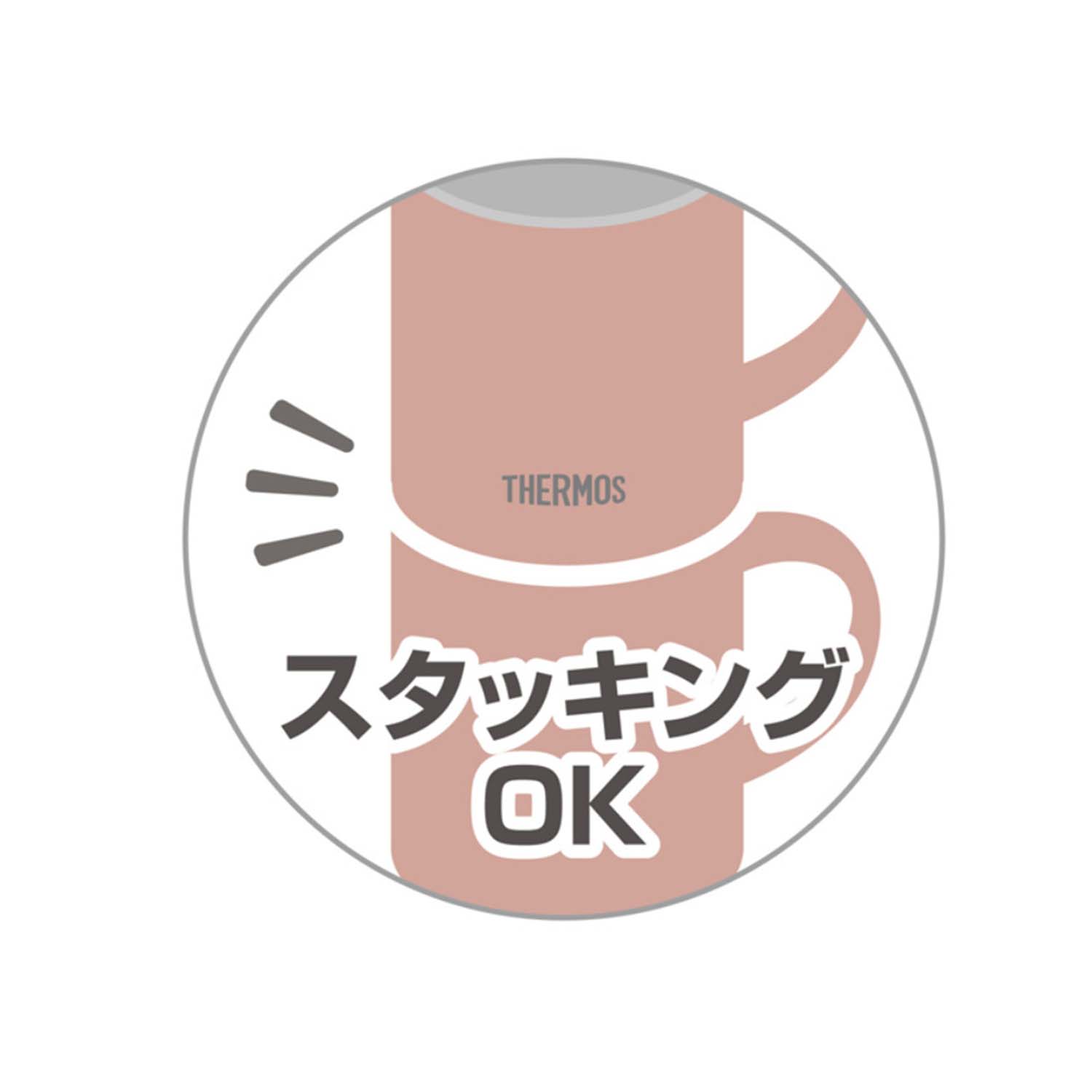 THERMOS 真空断熱マグカップ 350ml 保温・保冷 食洗器対応 スタッキング可