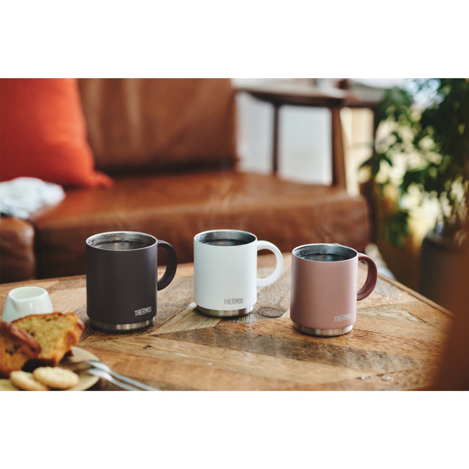 THERMOS 真空断熱マグカップ 450ml 保温・保冷 食洗器対応 スタッキング可