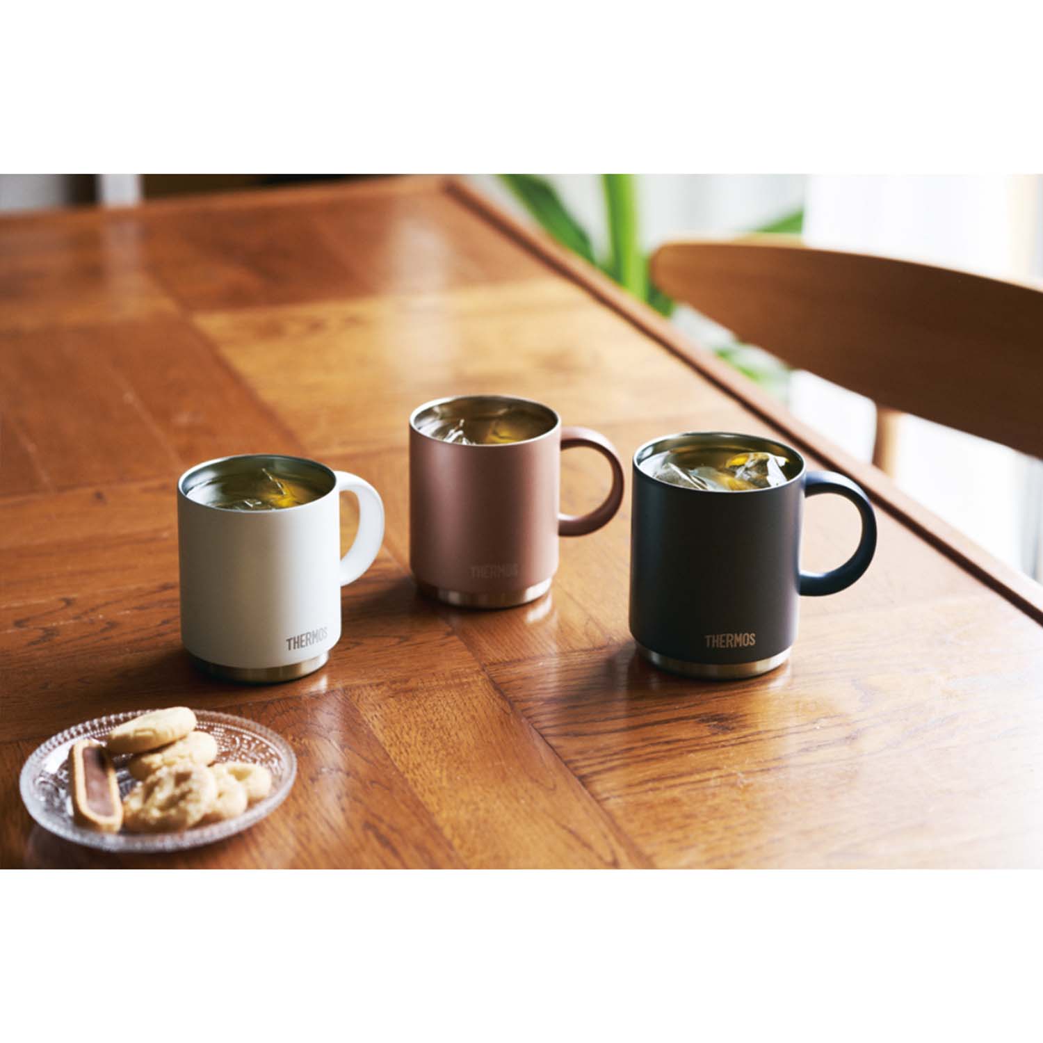 THERMOS 真空断熱マグカップ 450ml 保温・保冷 食洗器対応 スタッキング可