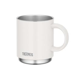 THERMOS 真空断熱マグカップ 350ml 保温・保冷 食洗器対応 スタッキング可 ホワイト 