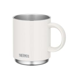 THERMOS 真空断熱マグカップ 450ml 保温・保冷 食洗器対応 スタッキング可 ホワイト 
