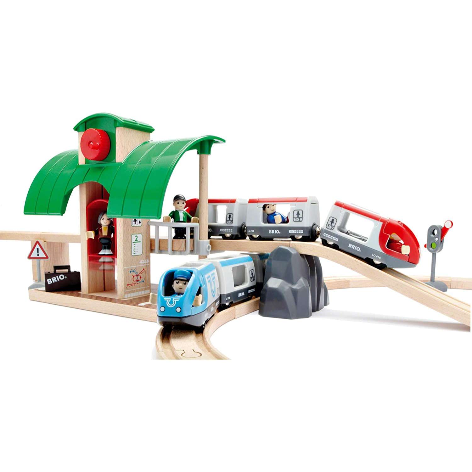 公式通販】 BRIO ブリオ WORLD トラベルレールセット 全42ピース 電動 