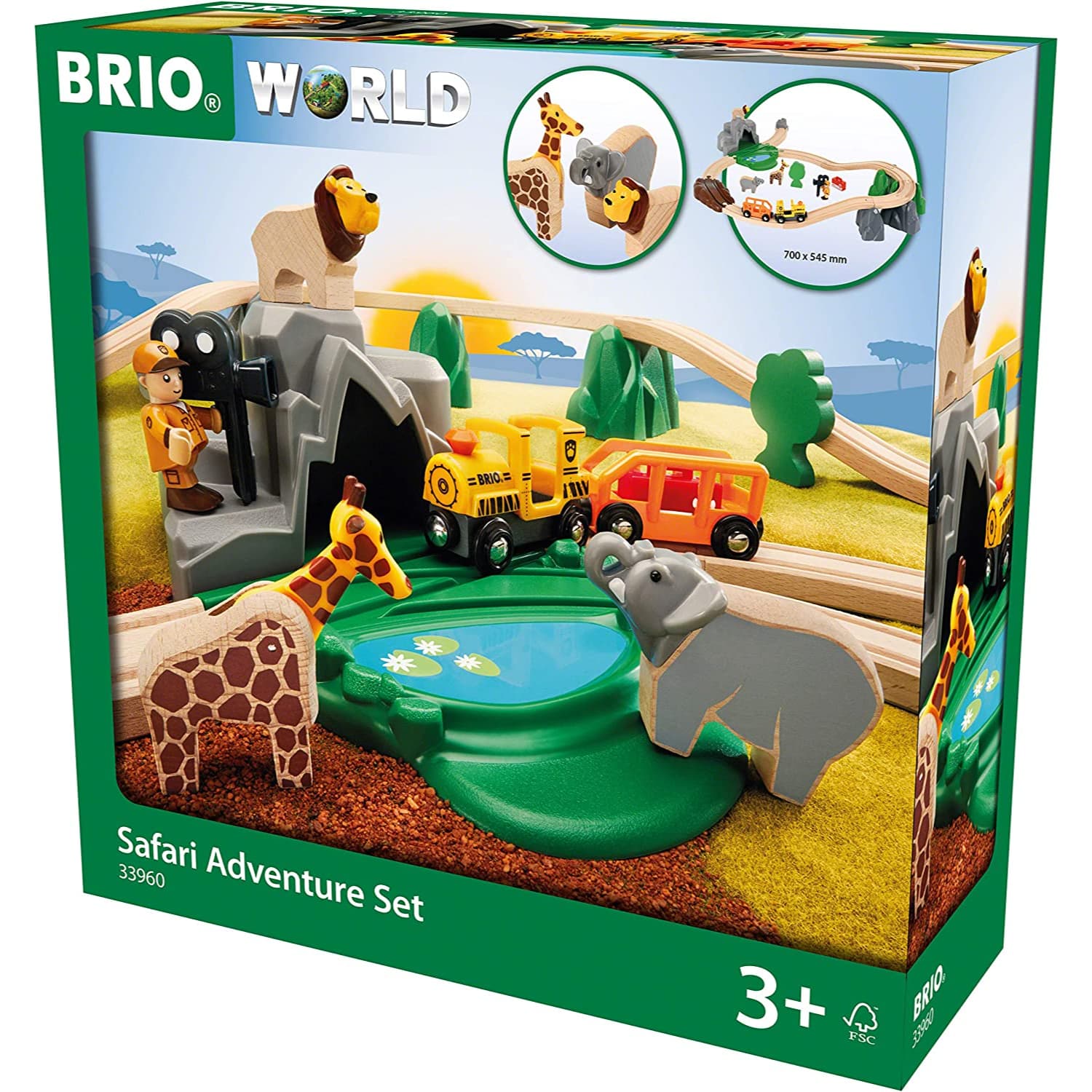 BRIO ブリオ WORLD サファリアドベンチャーセット 木製レール おもちゃ 正規輸入品