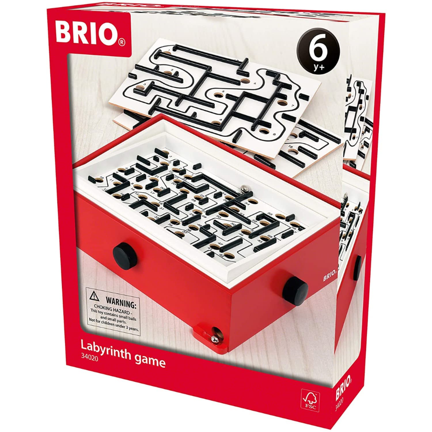 BRIO ブリオ ラビリンスゲーム レッド 迷路 おもちゃ ボードゲーム 正規輸入品