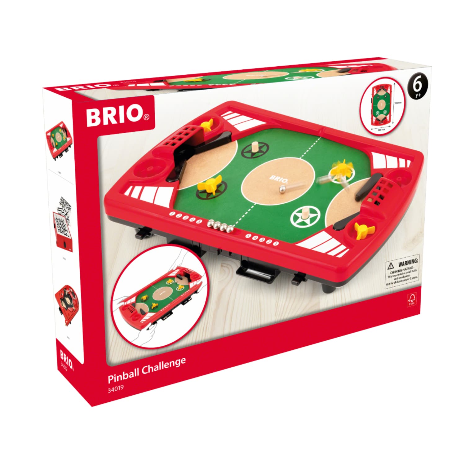 BRIO ブリオ ピンボールバトル 対戦式 木のおもちゃ 知育玩具 ボードゲーム 正規輸入品