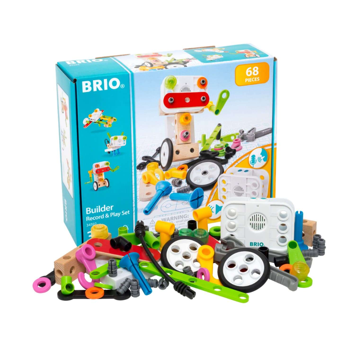 公式通販】 BRIO ブリオ ビルダー レコード&プレイセット 全68ピース