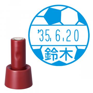 日付印 イラストデーターネームEX15号 スタンド式 レッド【別注品】 NG