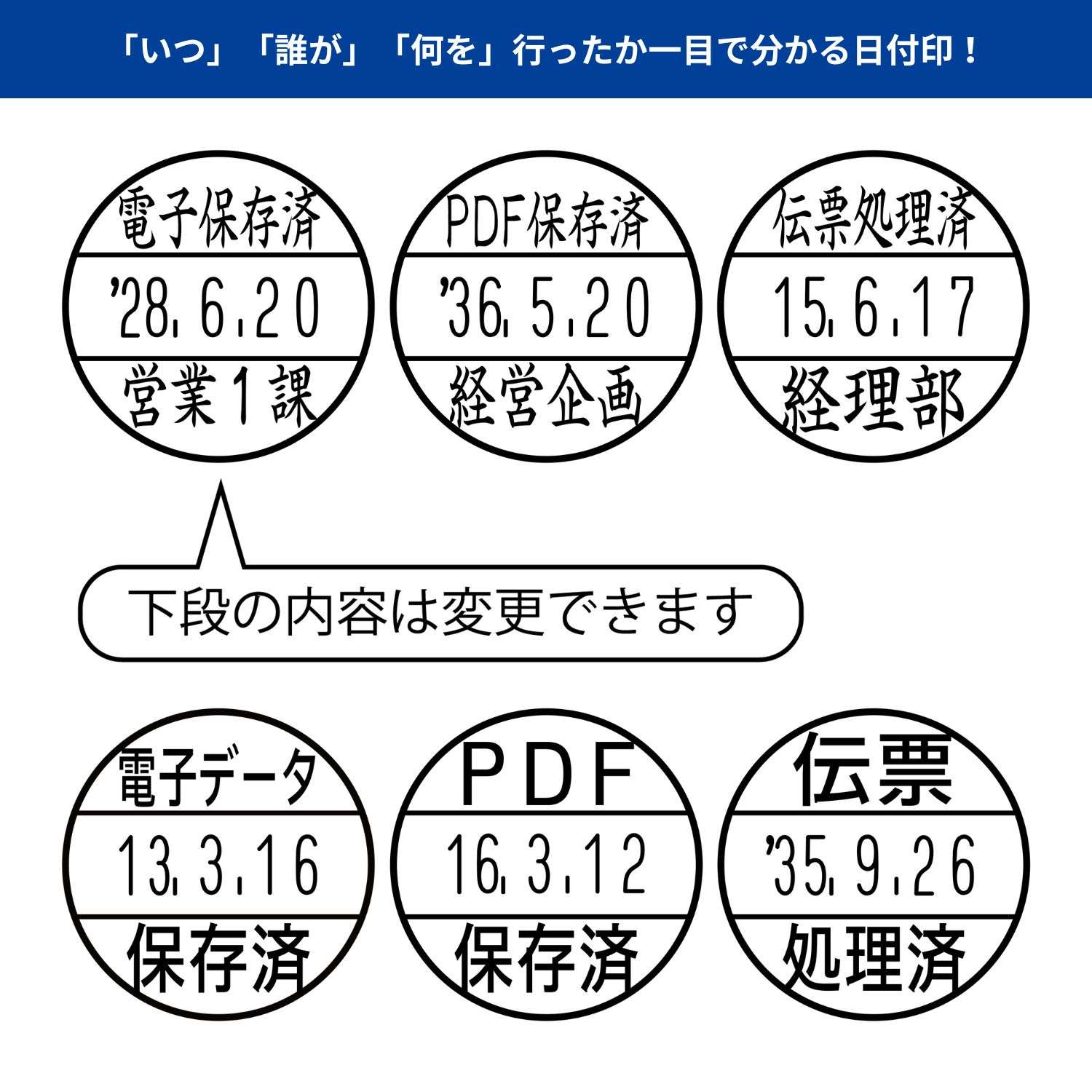 日付印 データーネームEX15号 キャップレス【別注品】_5