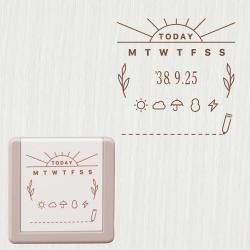 デイリーログスタンプ  マスター部 マスター部 03<br>天気と曜日