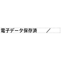 【電子帳簿保存法対応スタンプ・浸透印】一行印0560号 (5×60mm) ヨコ【別注品】 電子データ保存済　　/　　