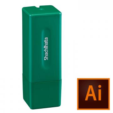 スクエアネーム12 別製 【データ入稿】 グリーン