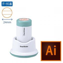 日付印 データーネーム24号 スタンド式 日付L【データ入稿】_1