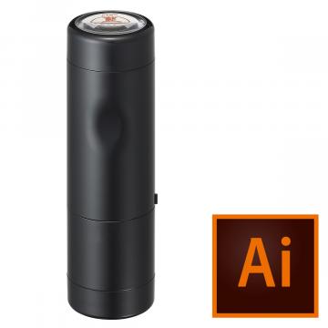 日付印 データーネームEX15号 キャップ式【データ入稿】 ブラック