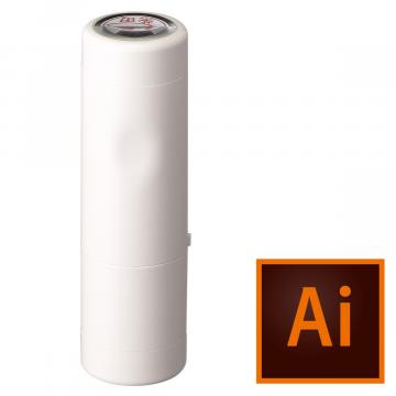 日付印 データーネームEX15号 キャップ式【データ入稿】 アイボリー