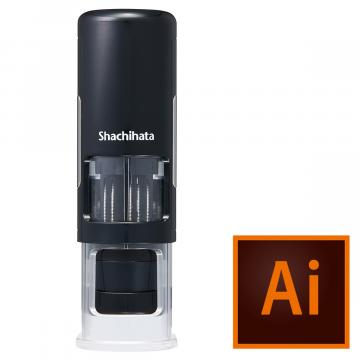 日付印 データーネームEX15号 キャップレス【データ入稿】 ブラック