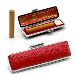 柘　実印 13.5ミリ｜印鑑 赤ケース