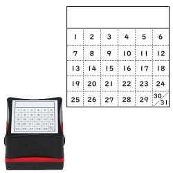 ファインカラースタンパー　手帳の記録スタンプ 3.シンプルカレンダー