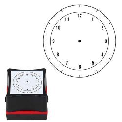 ファインカラースタンパー　手帳の記録スタンプ 5.シンプル時計