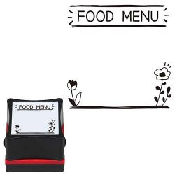 ファインカラースタンパー　手帳の記録スタンプ 8.FOODMENU