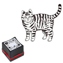 ファインカラースタンパー　大人かわいいスタンプ 16.ネコ