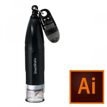 シャチハタ キャップレス9 リール式【データ入稿】 ブラック