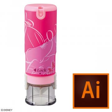 シャチハタ キャップレス9【データ入稿】/ディズニー ミニー