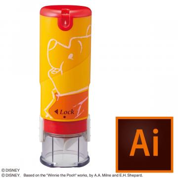 シャチハタ キャップレス9【データ入稿】/ディズニー プーさん