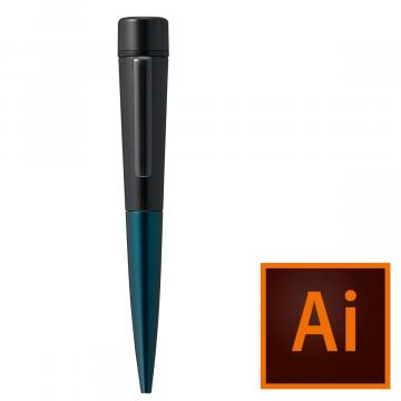 ネームペン ディアレ【データ入稿】 ブルー&ブラック