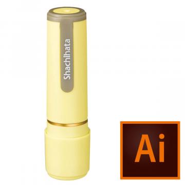 シャチハタ ネーム9【データ入稿】 ペールイエロー