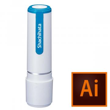 シャチハタ ネーム9【データ入稿】 ホワイトブルー