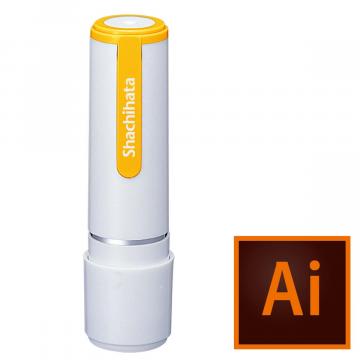 シャチハタ ネーム9【データ入稿】 ホワイトイエロー