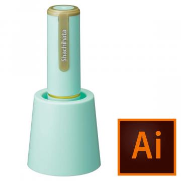 シャチハタ ネーム9 スタンド式 【データ入稿】 ペールグリーン