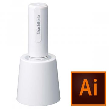 シャチハタ ネーム9 スタンド式 【データ入稿】 ホワイトホワイト