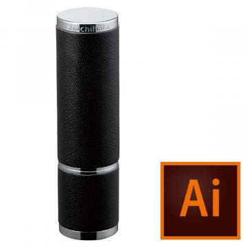 シャチハタ ネーム9Vivo Leather Selection【データ入稿】 ブラック