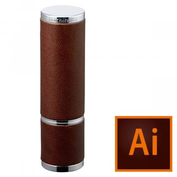 シャチハタ ネーム9Vivo Leather Selection【データ入稿】 ブラウン