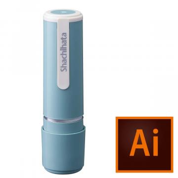 シャチハタ ネーム9 【データ入稿】 創業95周年記念カラー 浅葱鼠