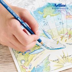 Artline 水彩色鉛筆 LIBERIO(水彩筆・鉛筆削り付き) 60色セット_3