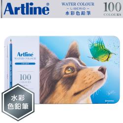 Artline 水彩色鉛筆 LIBERIO(水彩筆・鉛筆削り付き) 100色セット