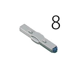 柄付ゴム印 連結式 数字　明朝体　1号　単品 柄付ゴム印連結式単品　数字　明朝体　1号　8