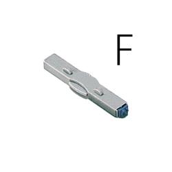 柄付ゴム印 連結式 アルファベット ゴシック体　5号　単品 柄付ゴム印連結式単品　英字ゴシック体5号　F