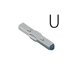 柄付ゴム印 連結式 アルファベット 明朝体　4号　単品 柄付ゴム印連結式単品　英字　明朝体　4号　U