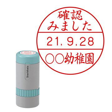 日付印 データーネーム21号 キャップ式【別注品】 2行(上段)×1行(下段）