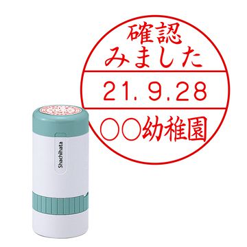 日付印 データーネーム30号 キャップ式【別注品】 2行(上段)×1行(下段）