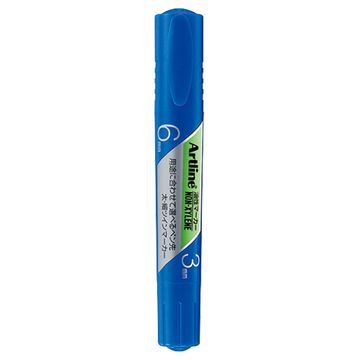 油性マーカーツイン 丸3・角6 青