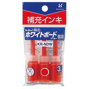 潤芯 ホワイトボードマーカー 補充インキ 赤