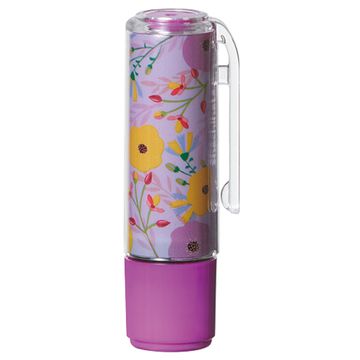 シャチハタ ネーム9 着せ替えパーツ クリップホルダー&キャップ フラワー柄パープル