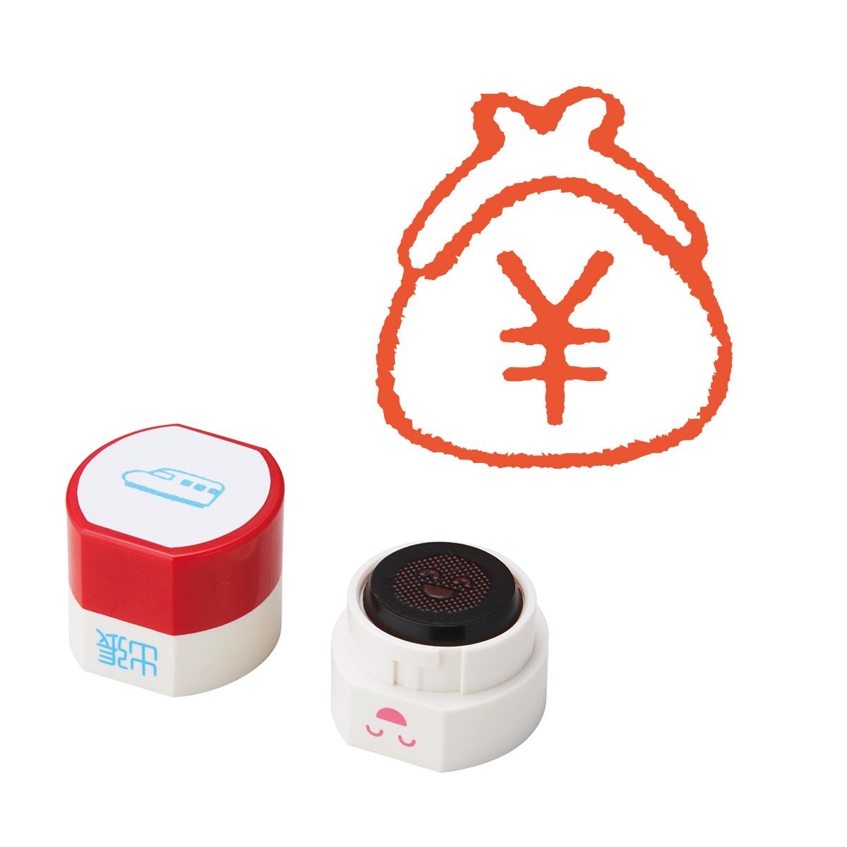 オピニ手帳のはんこペン アイコン印 レッド レッド 出費