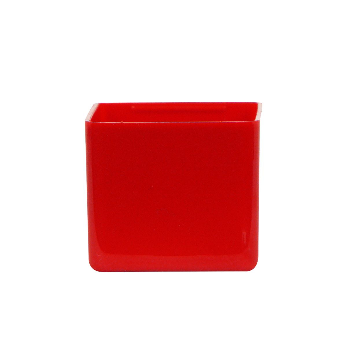 スクエアネーム12 印面キャップ レッド