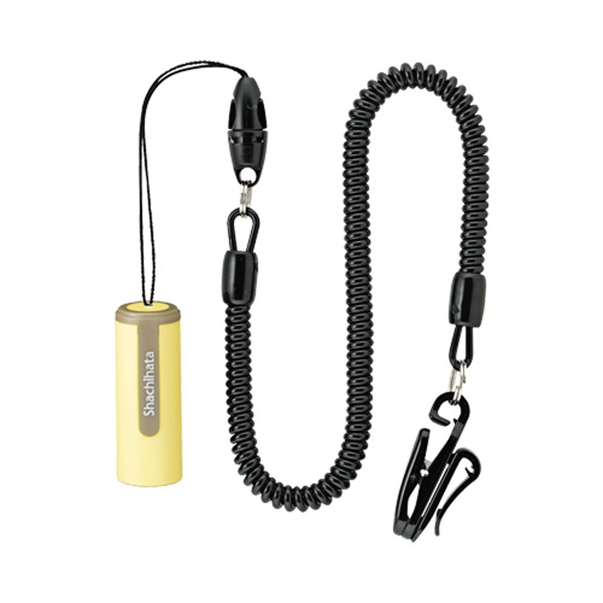 シャチハタ ネーム9 携帯カールコード ペールイエロー