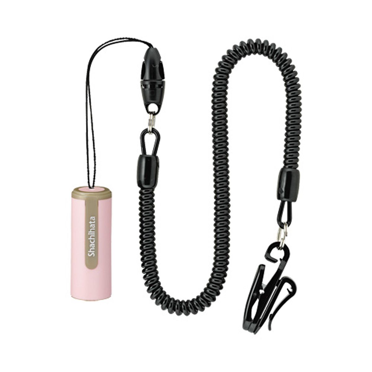 シャチハタ ネーム9 携帯カールコード ペールピンク